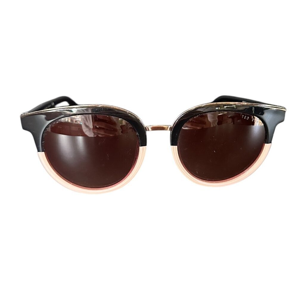 TED BAKER Two Tone Black & Pink Cat Eye Sunglasses
